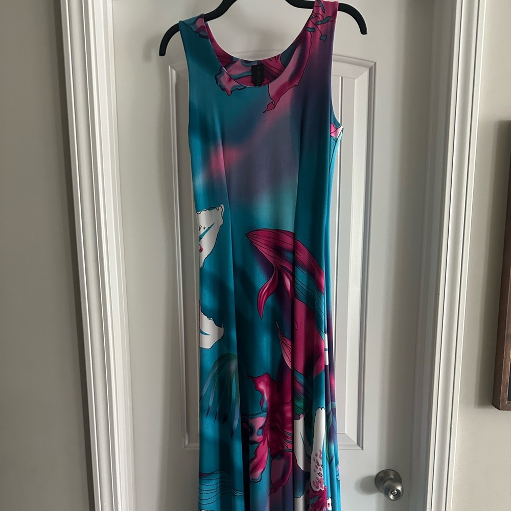 Floral Blue and Pink Women's Skirt